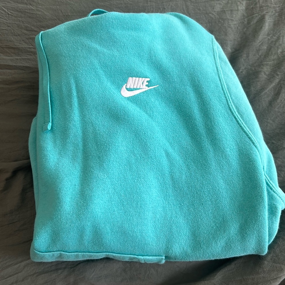 teal nike hoodie